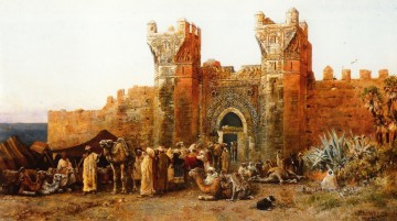 Puerta de Shehal Marruecos Árabe Edwin Lord Weeks Pinturas al óleo